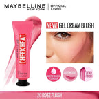 MAYBELLINE-Cheek Heat Gel Cream Blush - Rose Flush