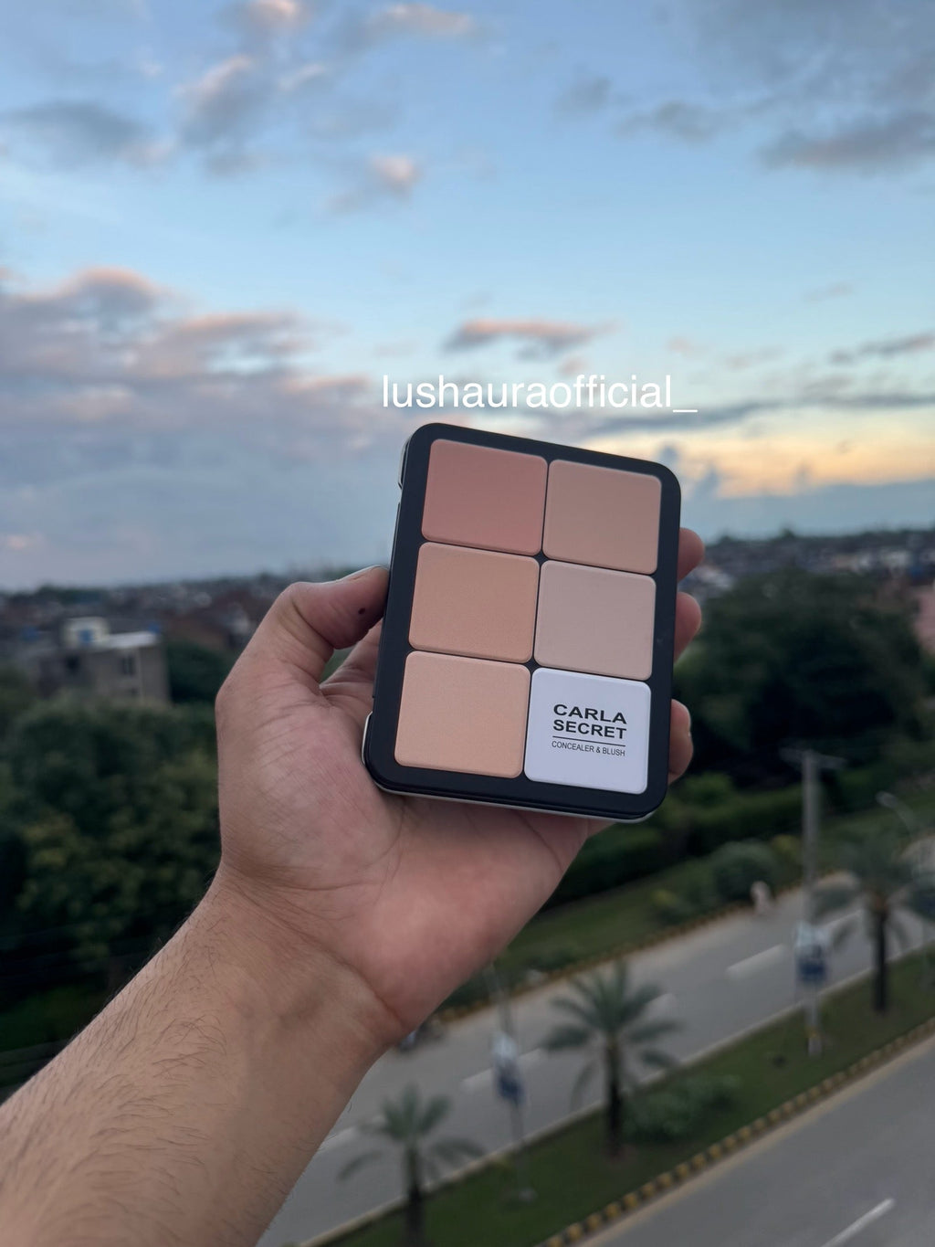 Carla secret cream blush, palette