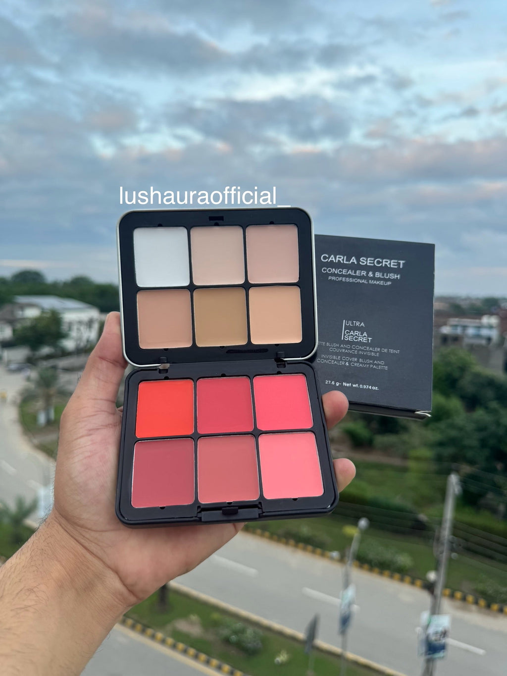 Carla secret cream blush, palette