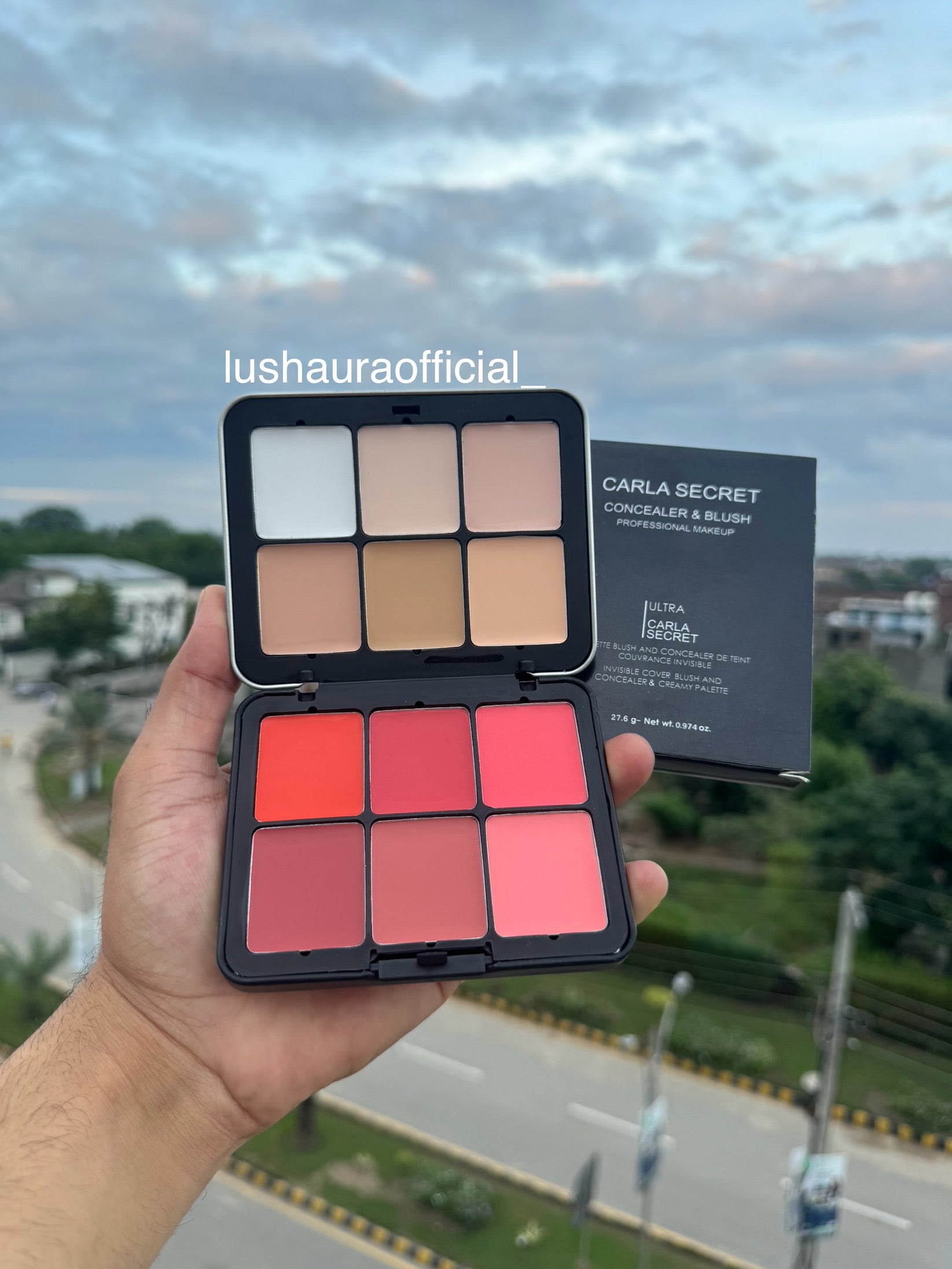 Carla secret cream blush, palette