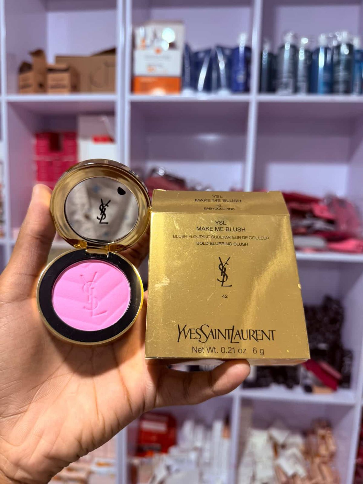 YSL- MAKE ME BLUSH 24H BUILDABLE BLURRING POWDER BLUSH